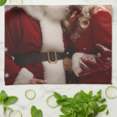 Kussen Mr en Mrs Sinterklaas Theedoek (Gevouwen)