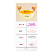 Kussen Nacho Valentijnsprogramma/Menu Reclamekaart (Achterkant)