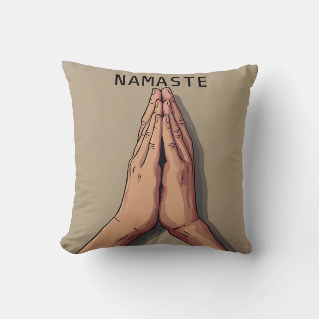 Kussen / Namaste hand yoga Kussen (Voorkant)