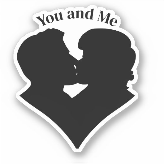 Kussen Paar Valentijnsdag Sticker (Voorkant)