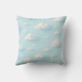 Kussen (patroon met pluizige witte wolk) (Achterkant)