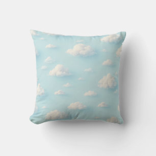 Kussen (patroon met pluizige witte wolk)