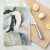 Kussen Pinguïn Vriendschap Keuken Theedoek (Quarter Fold)