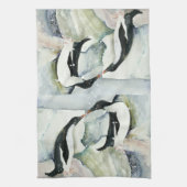 Kussen Pinguïn Vriendschap Keuken Theedoek (Verticaal)