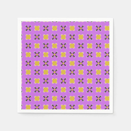 Kussen PP 51: 1 van 3 roze geel bruin Servet (Voorkant)