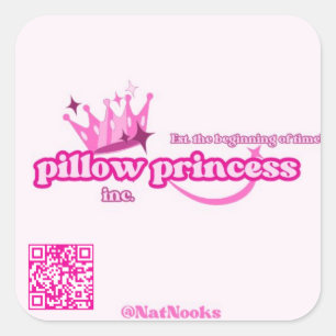 Kussen Princess Sticker   Lesbisch hoog femme