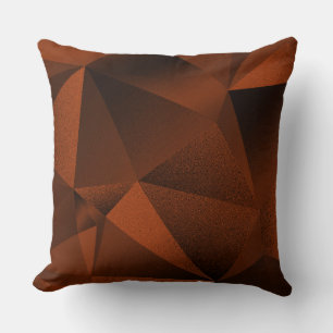 Kussen Roest Facet Geometrische Diamant Deken