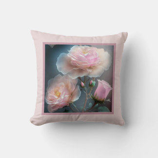 Kussen - romantische bloemen, rozen bloem, roze ro