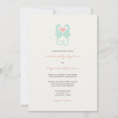 Kussen Seahorses Liefde Harten Strand Zomer Bruilo Kaart (Voorkant)