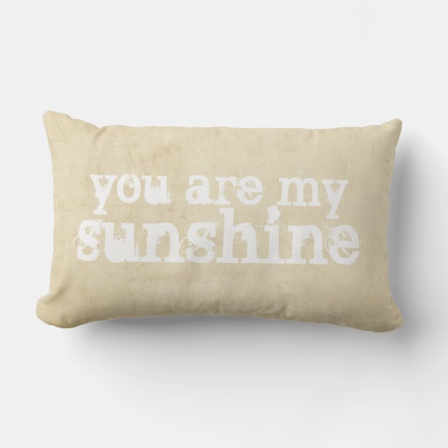 Kussen Shabby Chic Je bent mijn Sunshine Quote (Voorkant)