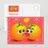 Kussen Sinaasappels Valentijn Briefkaart (Voorkant / Achterkant)