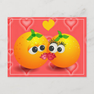 Kussen Sinaasappels Valentijn Briefkaart
