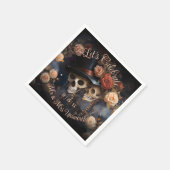 Kussen Skulls Laten we bruiloft servetten vieren (Hoek)