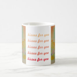 Kussen toeblazen. Kusjes voor jou Koffiemok