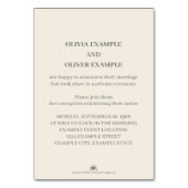 Kussen Trouwpaar in Monochroom Kaart (Achterkant)