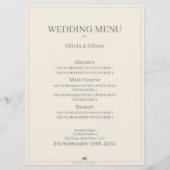 Kussen Trouwpaar in Monochroom Menu (Achterkant)
