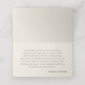 Kussen Trouwpaar in Monochroom Plaatskaartje (Binnenkant ongevouwen)