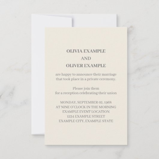 Kussen Trouwpaar in Monochroom RSVP Kaartje (Achterkant)