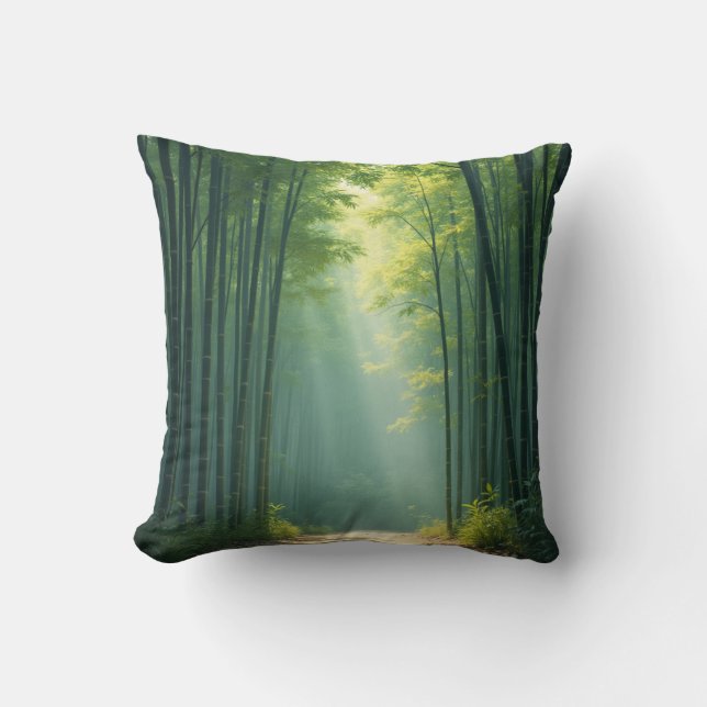 kussen van bamboebos (Voorkant)