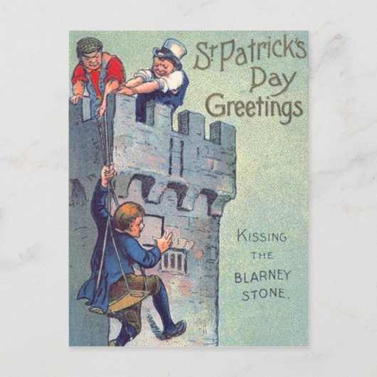 Kussen van de Blarney Castle Stone Briefkaart (Voorkant)