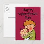 Kussen van de Lippenstift van de oma de Roze voor Feestdagenkaart (Voorkant / Achterkant)