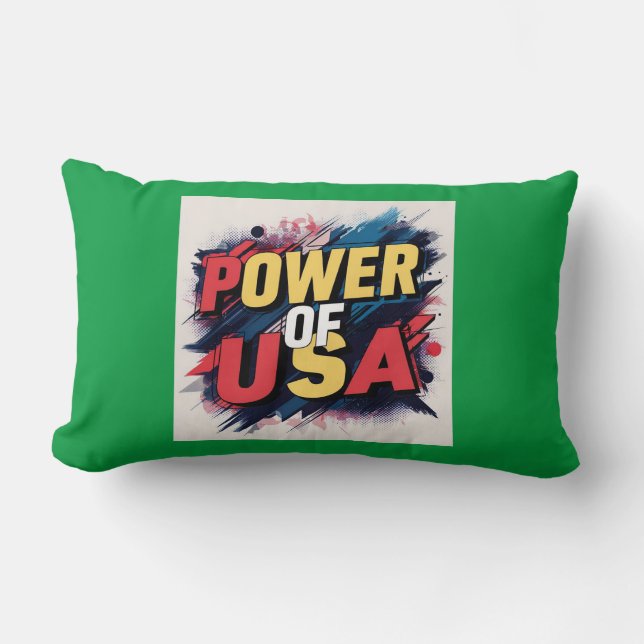 Kussen van de V.S. - Bold Patriotic Design (Voorkant)