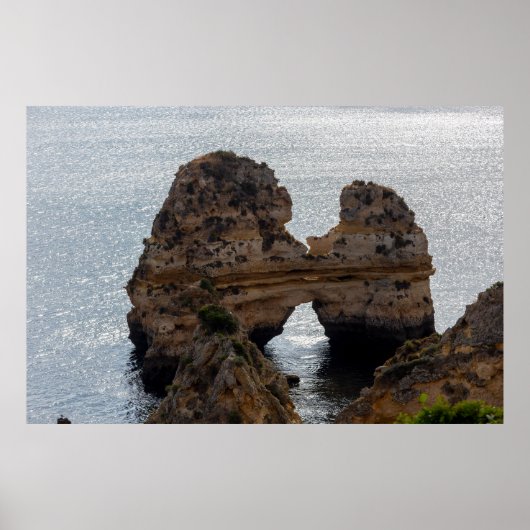 Kussen van rotsen in Algarve Poster (Voorkant)