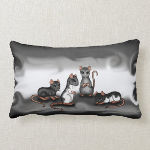 kussen van schattige ratten