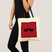 Kussen van Schotse Terriërs Boodschappentas Cadeau Tote Bag (Voorkant (product))