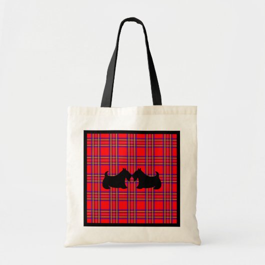 Kussen van Schotse Terriërs Boodschappentas Cadeau Tote Bag (Voorkant)