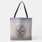 kussen vierkant '' waar de rust bloeit tote bag (Voorkant)
