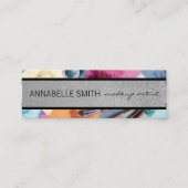 Kussen / Visagist / Make-up Poeder Mini Visitekaartje (Voorkant)