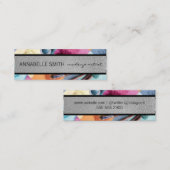 Kussen / Visagist / Make-up Poeder Mini Visitekaartje (Voorkant / Achterkant)