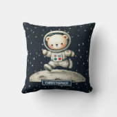 Kussen voor babyjongen met astronaut Teddy Bear (Achterkant)