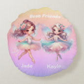 Kussen voor beste vrienden, rond (Achterkant)