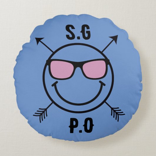 Kussen voor eerste geliefden Koppel Ronde Kussen (Voorkant)