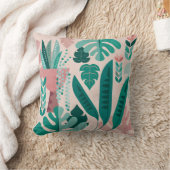 Kussen voor grafisch gebladerte van kamerplanten (Deken)