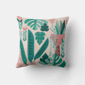 Kussen voor grafisch gebladerte van kamerplanten (Achterkant)