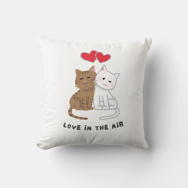 Kussen voor kattenliefhebbers, zacht kussen (Voorkant)