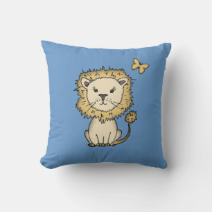 Kussen voor kinderen Little Lion en Butterfly