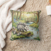 Kussen voor kinderen met bosopossum mama en baby's (Deken)