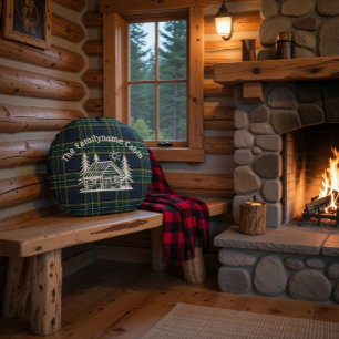 Kussen voor op de bank met eigen familiehuisje in 