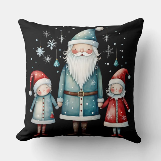 Kussen voor Santa en Kleine Helpers (Voorkant)