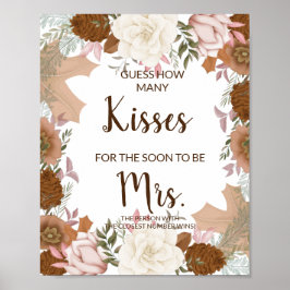 Kussen voor spoedig mevrouw Boho Herfst Bruisfeest Poster