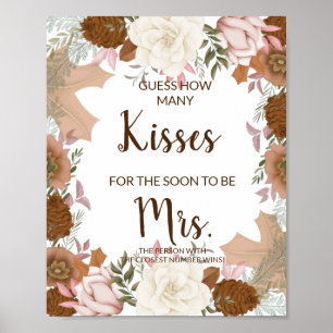 Kussen voor spoedig mevrouw Boho Herfst Bruisfeest Poster