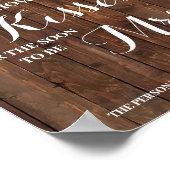 Kussen voor spoedig mevrouw Zonnebloem Bruidsdouch Poster (Hoek)