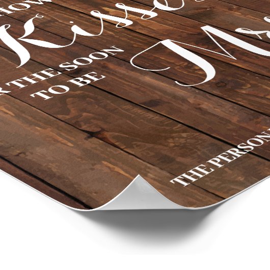 Kussen voor spoedig mevrouw Zonnebloem Bruidsdouch Poster (Hoek)