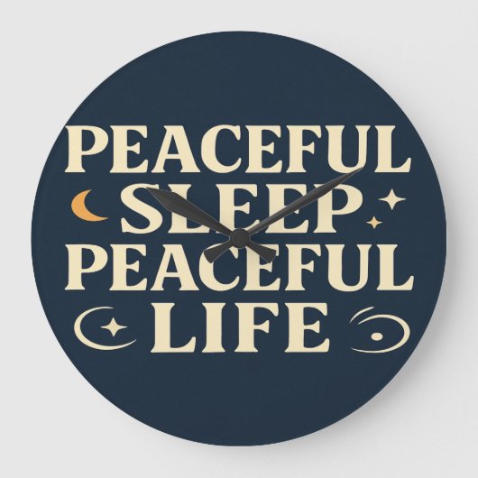 Kussen Vreedzame slaap Vredig leven Grote Klok (Voorkant)