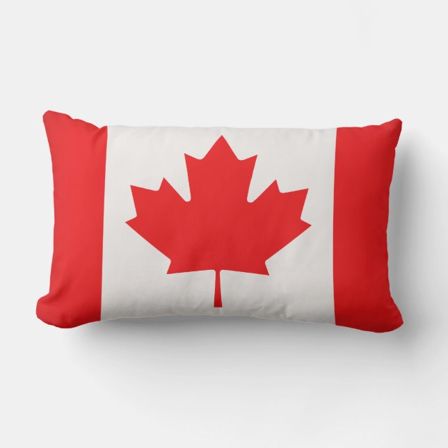 Kussen-Worpkussen-Canadese Vlag Kussen (Voorkant)