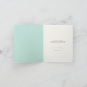 Kussen Zeepaardjes Liefde Strand Bruiloft 3 Multi  Bedankkaart (Binnen)